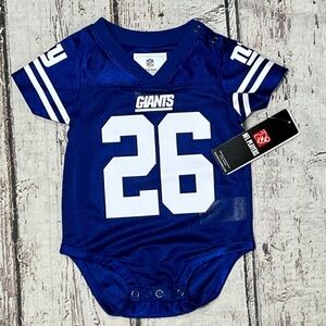 Saquon Barkley New York Giants NFL Football Bodysuit Baby Youth New Jersey